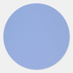 Sky Blue Colour Circle Classic Round Sticker