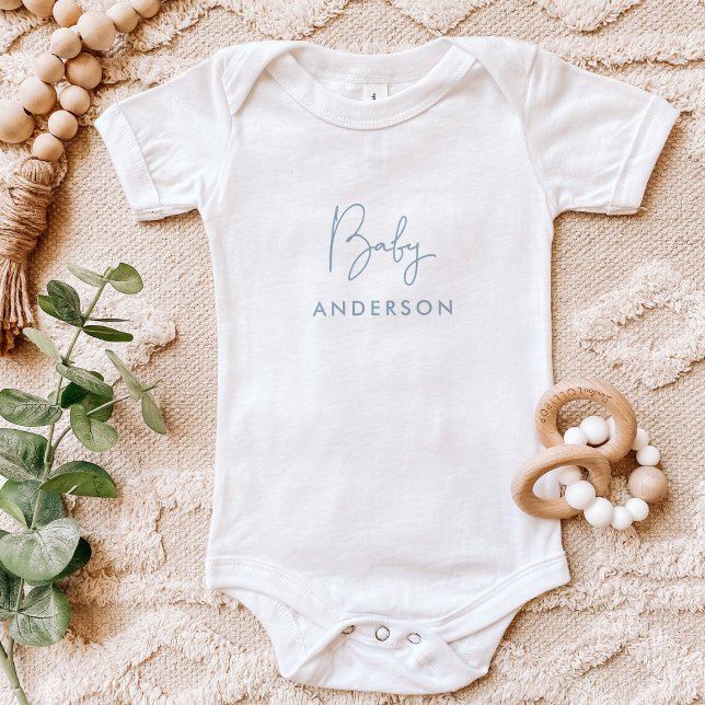 Sky Blue Custom Baby Name Bodysuit (Creator Uploaded)