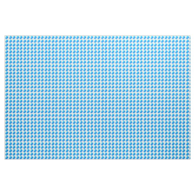 Sky Blue Dots Ivory Linen Fabric Material (Yard)