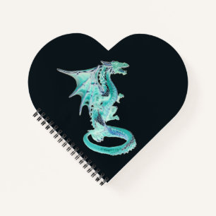 Sky Blue Dragon Acrylic  Notebook