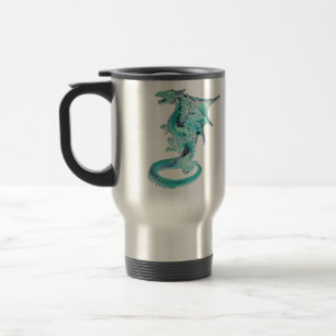 Sky Blue Dragon Travel Mug