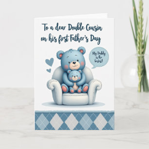 Sky Blue Fathers Day Hug Card