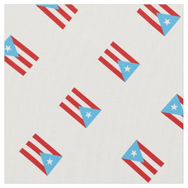 Sky Blue: Flag of Puerto Rico Fabric (Close Up)
