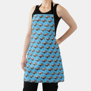Sky Blue Four-wheel Drive Themed  Apron