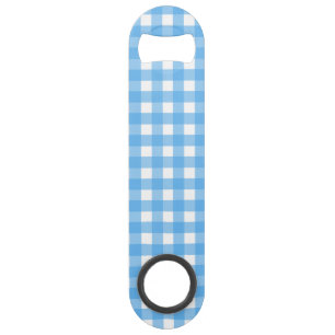 Sky blue gingham bar key