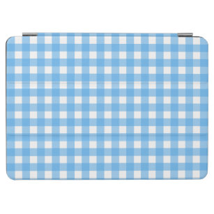 Sky blue gingham iPad air cover