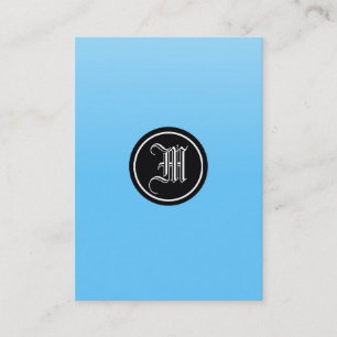 Sky Blue Gothic Business Card