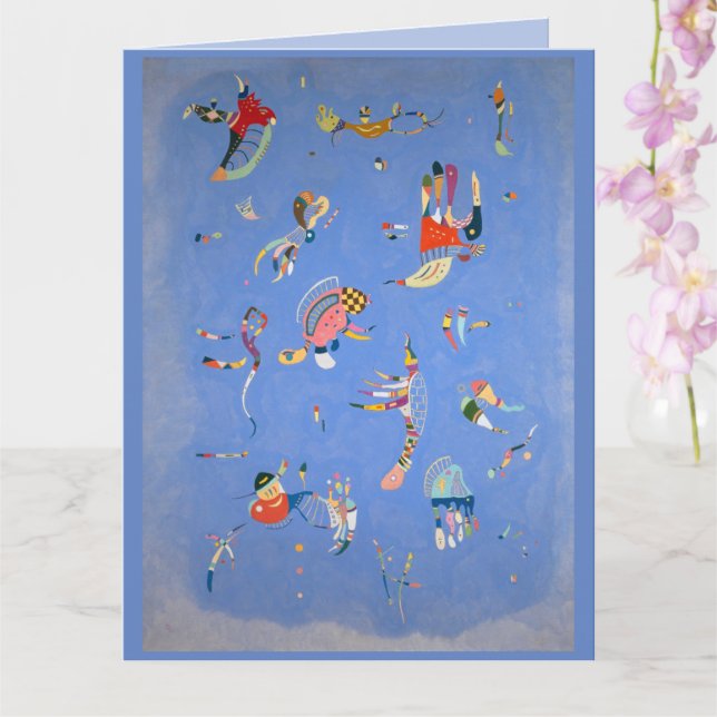 Sky blue, Kandinsky 1940   Card (Orchid)