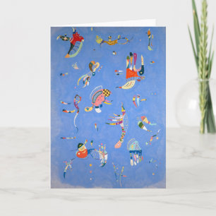 Sky Blue Kandinsky Card