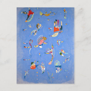 Sky Blue Kandinsky Postcard
