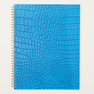 Sky blue leather planner