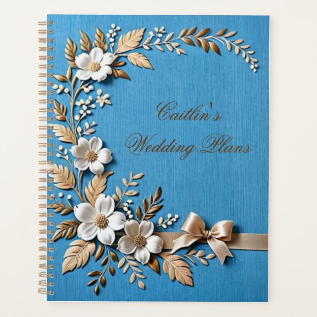 Sky Blue & Linen  Planner (Front)