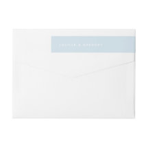 Sky Blue Minimalist First Names Wrap Around