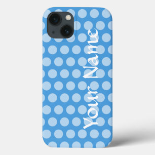 Sky Blue Moroccan Moods Dots iPhone 13 Case
