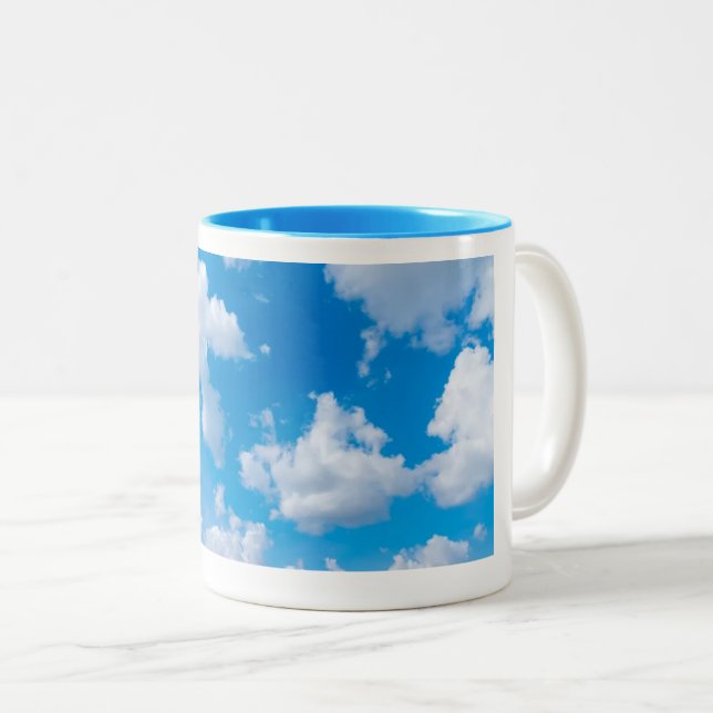 Sky Blue Mug Baby Blue Colour (Front Right)