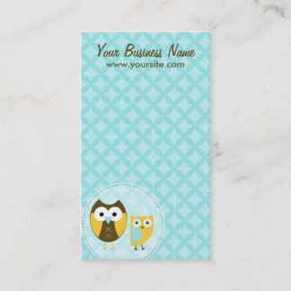 Sky Blue Owls Business Cards