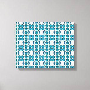 Sky Blue Pattern Canvas Print