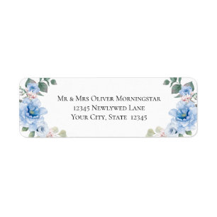 Sky Blue Peony Flowers