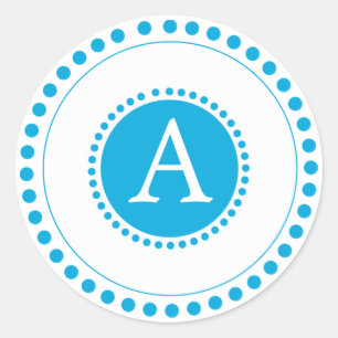 Sky Blue - Personalized envelope seals