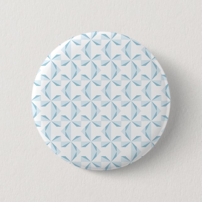 Sky Blue Pinwheels 2 Inch Round Button (Front)