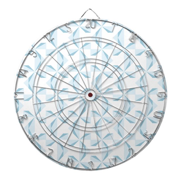Sky Blue Pinwheels Dartboard (Front)