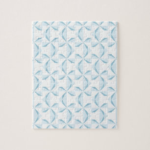 Sky Blue Pinwheels Jigsaw Puzzle