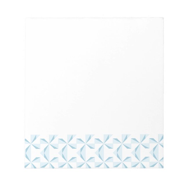 Sky Blue Pinwheels Notepad (Front)