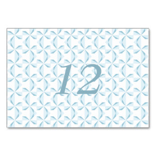 Sky Blue Pinwheels Table Number