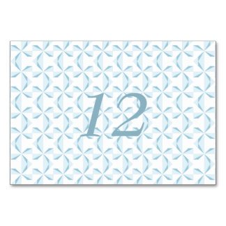 Sky Blue Pinwheels Table Number