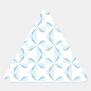 Sky Blue Pinwheels Triangle Sticker