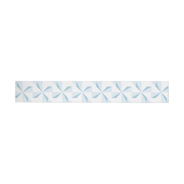 Sky Blue Pinwheels Wraparound Address Label (Individual)