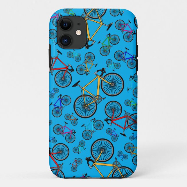 Sky blue road bikes Case-Mate iPhone case (Back)