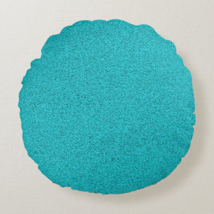 Sky Blue Round Pillow