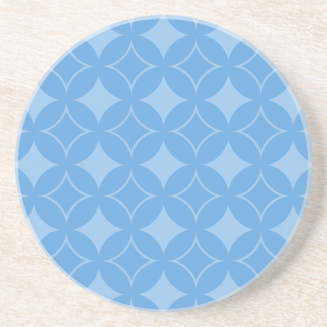 Sky blue shippo pattern coaster (Front)