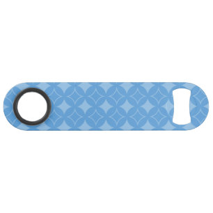 Sky blue shippo pattern speed bottle opener