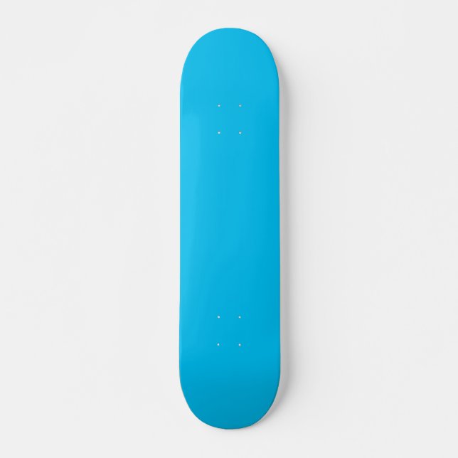 Sky Blue Skateboard Template 7 3/4 Inch Blank (Front)