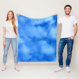 Sky Blue Sky, Fleece Blanket, Medium 50" x 60"