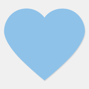 Sky Blue (solid colour) Aero  Heart Sticker