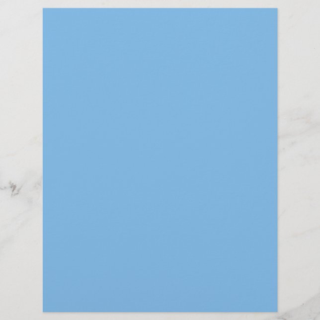 Sky Blue (solid colour) Aero  Letterhead (Front)
