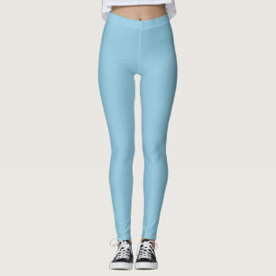 Sky Blue Solid Colour Leggings
