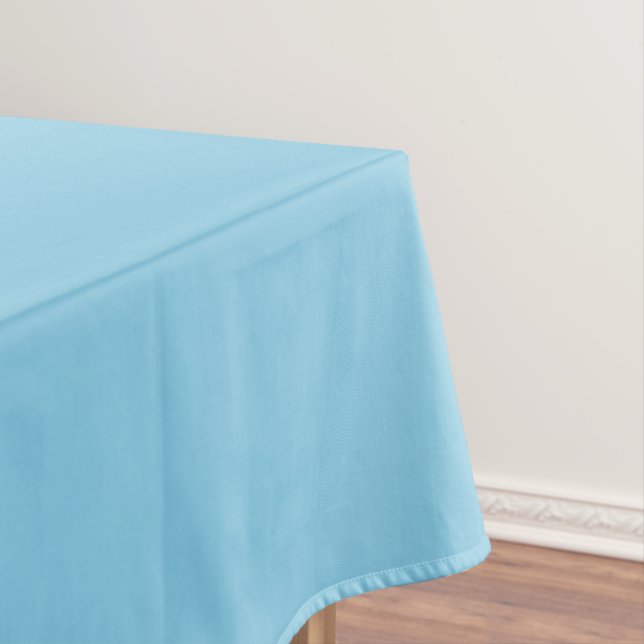 Sky Blue Solid Colour Tablecloth (In Situ)