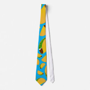 Sky blue tacos tie