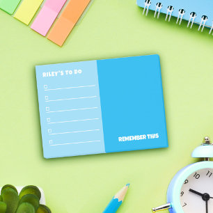 Sky Blue To Do & Remember Notes