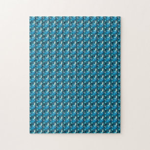 Sky Blue Topaz Cushion Gemstone Jigsaw Puzzle