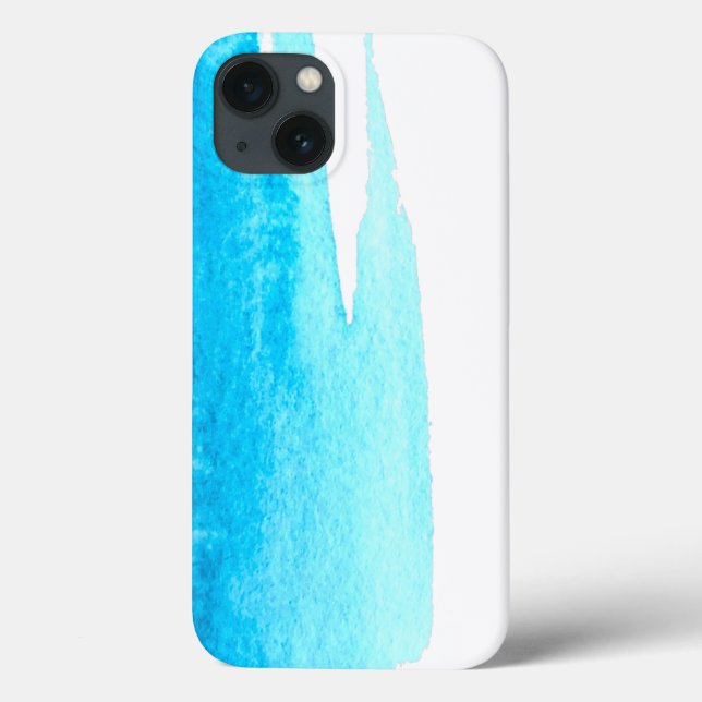 Sky blue watercolor swish Case-Mate iPhone case (Back)