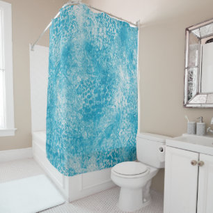 Sky Blue & White Coral Texture
