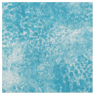 Sky Blue & White Coral Texture Fabric