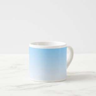 Sky Blue White Ombre Espresso Cup