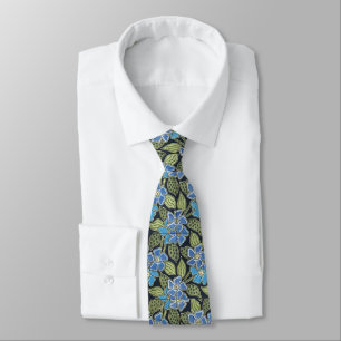 Sky Blue Wildflowers Tie