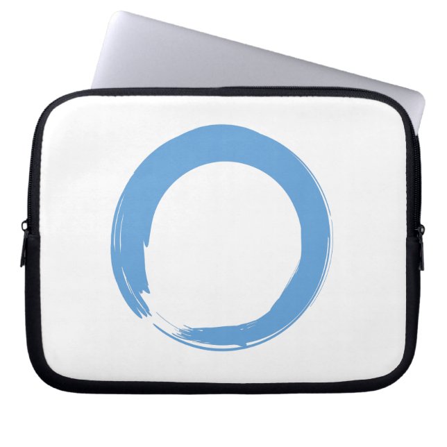Sky Blue Zen Symbol Laptop Sleeve (Front)